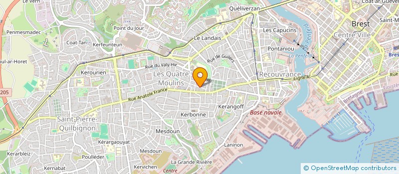 localisation de l'entreprise COMPAGNIE DU SEPTIEME CERCLE à BREST