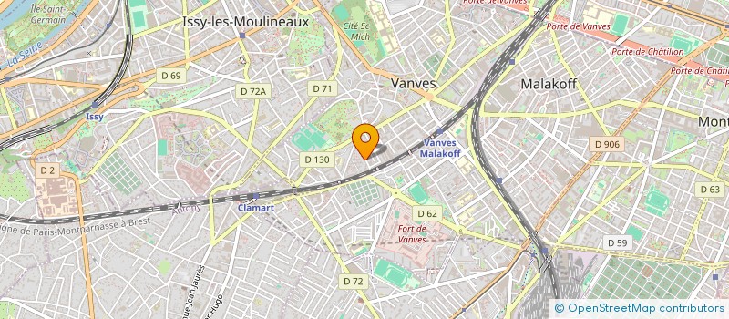 localisation de l'entreprise COMPAGNIE DU SINGE DEBOUT à VANVES