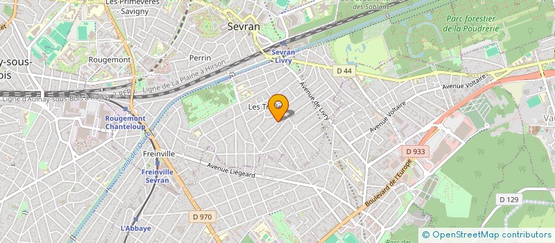 localisation de l'entreprise COMPAGNIE DU THEATRE DU COUP DE GUEULE à SEVRAN