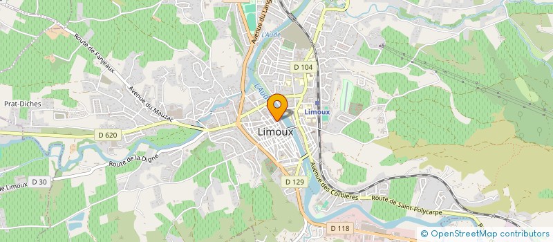 localisation de l'entreprise COMPAGNIE DU THEATRE EN MARCHE  LIMOUX