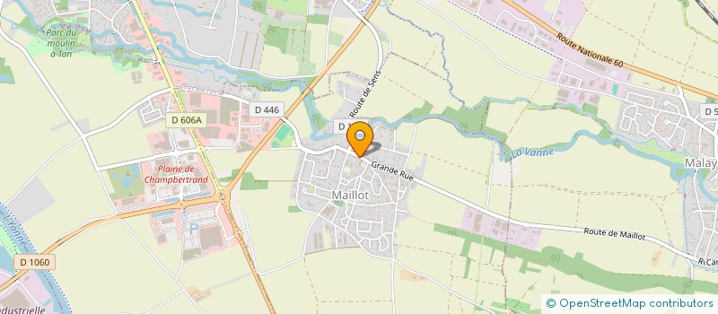 localisation de l'entreprise COMPAGNIE DU THEATRE SANS NOM MAILLOT 89  MAILLOT