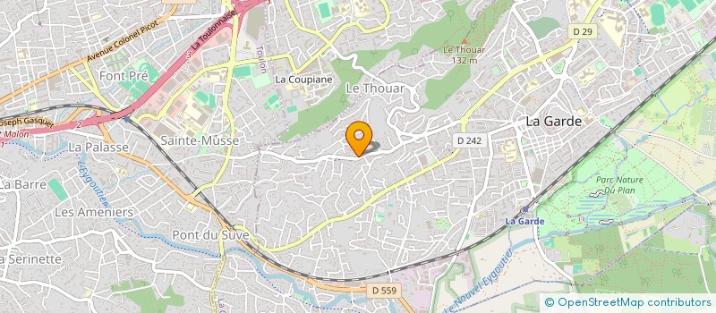 localisation de l'entreprise COMPAGNIE DU TRAVION à LA GARDE