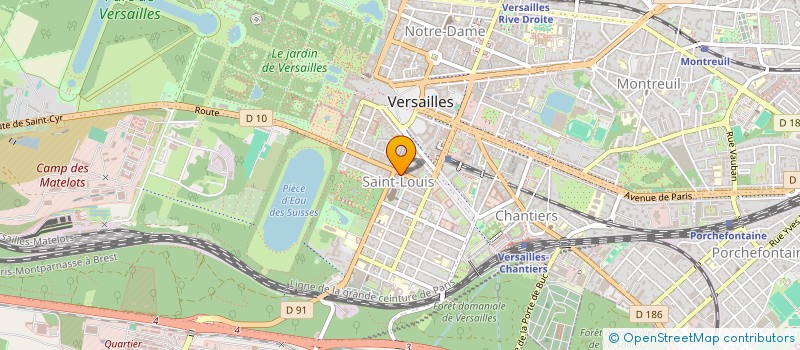 localisation de l'entreprise COMPAGNIE DU VERRE D'EAU à VERSAILLES