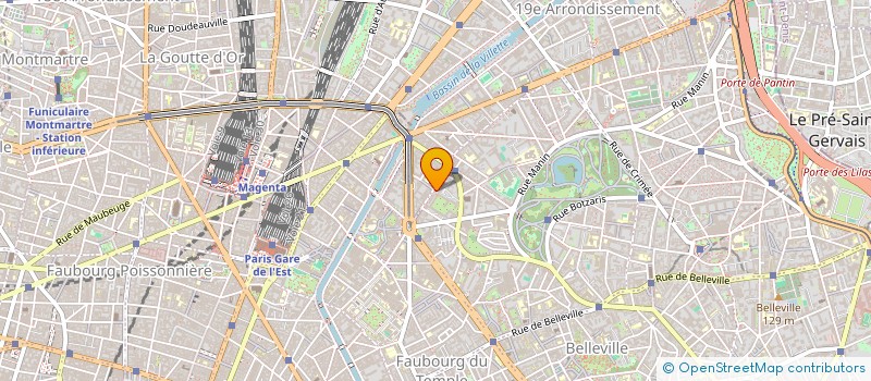 localisation de l'entreprise COMPAGNIE DU VERTIGE  PARIS