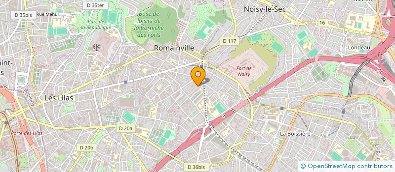 localisation de l'entreprise COMPAGNIE DUEL à ROMAINVILLE