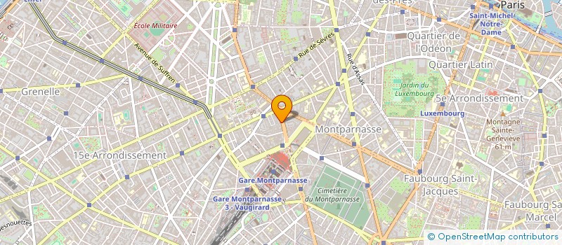 localisation de l'entreprise COMPAGNIE E. CHALANDON à PARIS