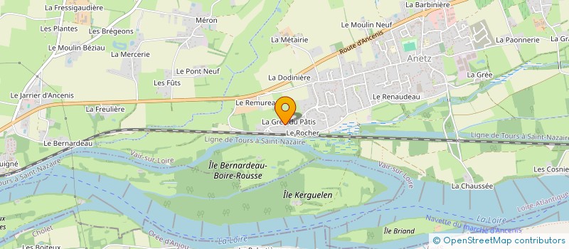 localisation de l'entreprise COMPAGNIE EBRUITAGES  VAIR-SUR-LOIRE