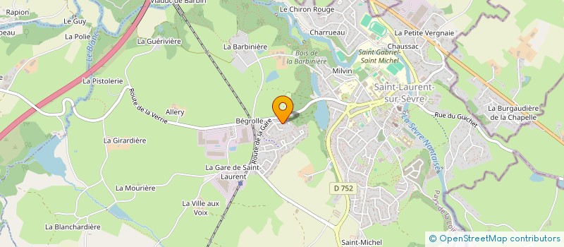 localisation de l'entreprise COMPAGNIE ECOUTE S'IL PLEUT à SAINT-LAURENT-SUR-SEVRE