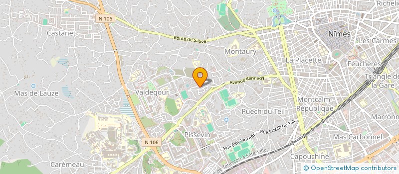 localisation de l'entreprise COMPAGNIE EFFET TCHATCHE  NIMES