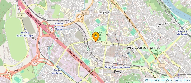 localisation de l'entreprise COMPAGNIE EH BAGNOLET  EVRY-COURCOURONNES