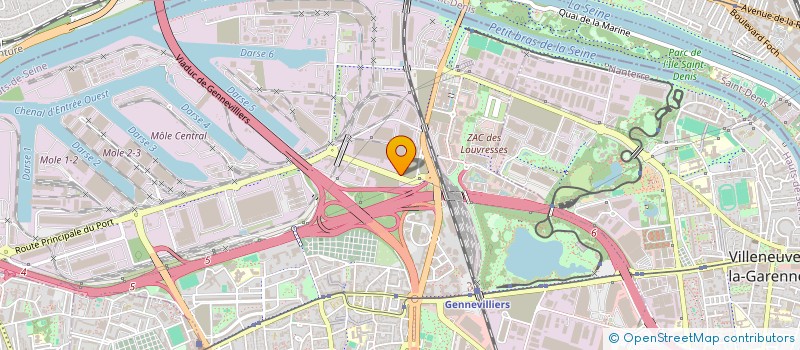localisation de l'entreprise COMPAGNIE ELECTRONIQUE DE L'OUEST à GENNEVILLIERS