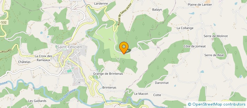 localisation de l'entreprise COMPAGNIE ELEGIE  SAINT-FELICIEN