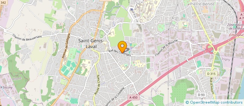 localisation de l'entreprise COMPAGNIE ELLE à SAINT-GENIS-LAVAL
