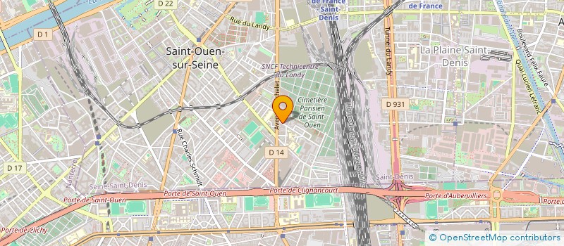 localisation de l'entreprise COMPAGNIE ELLIPSE à SAINT-OUEN-SUR-SEINE