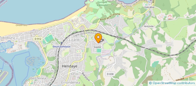 localisation de l'entreprise COMPAGNIE EMMANUELLE CHAULET VDA STUDIO  HENDAYE