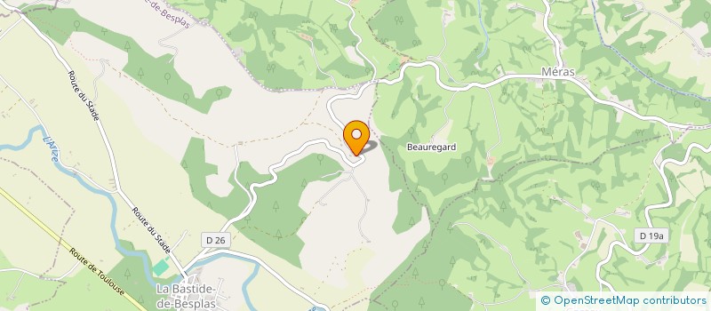 localisation de l'entreprise COMPAGNIE EMPISTAE à LA BASTIDE-DE-BESPLAS