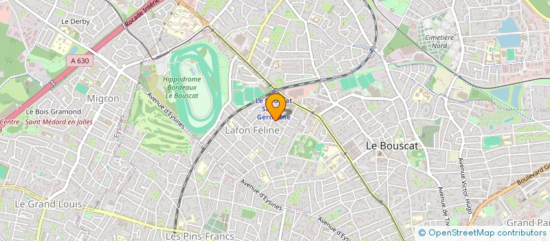 localisation de l'entreprise COMPAGNIE EN BOUCHE  LE BOUSCAT