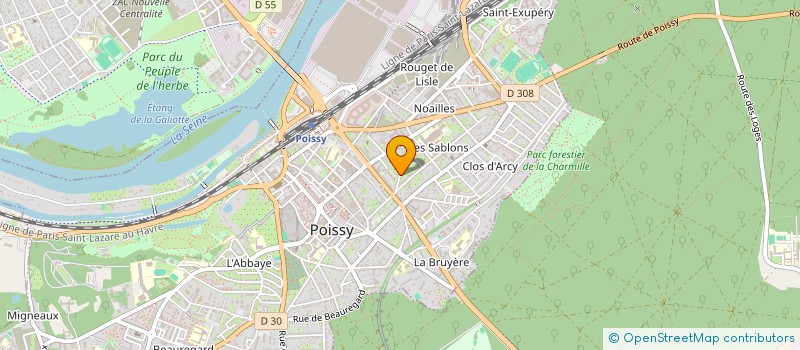 localisation de l'entreprise COMPAGNIE ENASCOR  POISSY