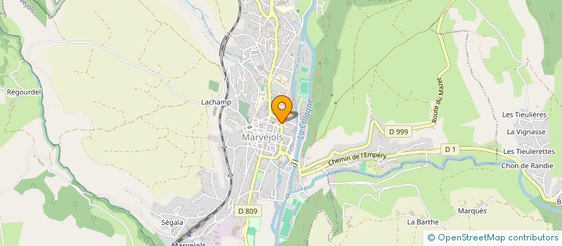 localisation de l'entreprise COMPAGNIE ENCYCLIE  LA CANOURGUE