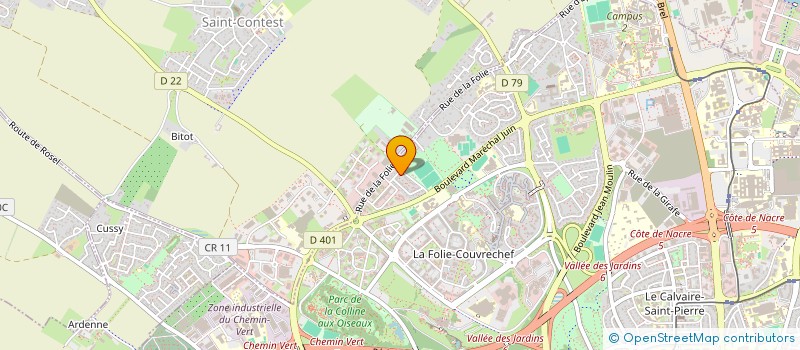 localisation de l'entreprise COMPAGNIE ENSUITE EN CORPS à CAEN