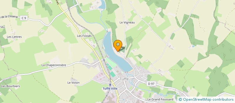 localisation de l'entreprise COMPAGNIE ENTRE DEUX COURS  TUFFE-VAL-DE-LA-CHERONNE