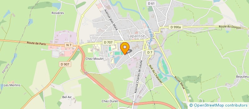 localisation de l'entreprise COMPAGNIE ET PATATI PATATA  LAPALISSE