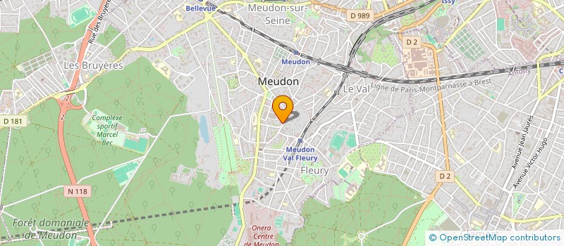 localisation de l'entreprise COMPAGNIE ET POURQUOI NON à MEUDON