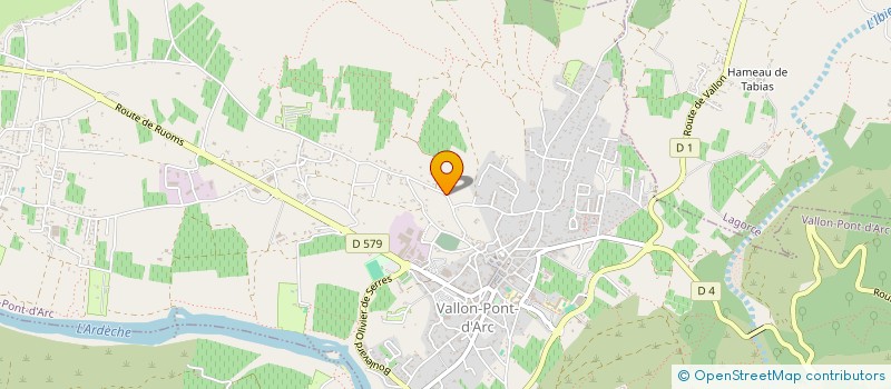 localisation de l'entreprise COMPAGNIE ET.TADAM  VALLON-PONT-D'ARC