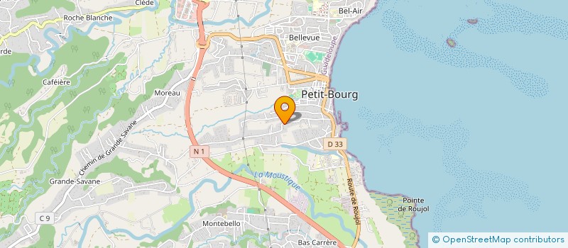 localisation de l'entreprise COMPAGNIE ETUDE TRAVAUX OUTRE-MER GUADEL à PETIT-BOURG