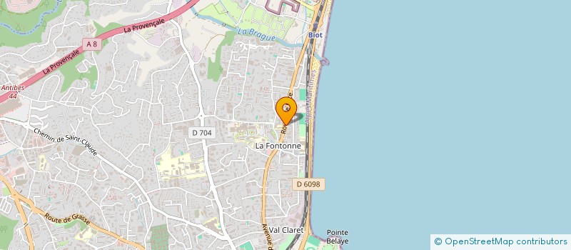 localisation de l'entreprise COMPAGNIE EUGENIE ANDRIN  ANTIBES