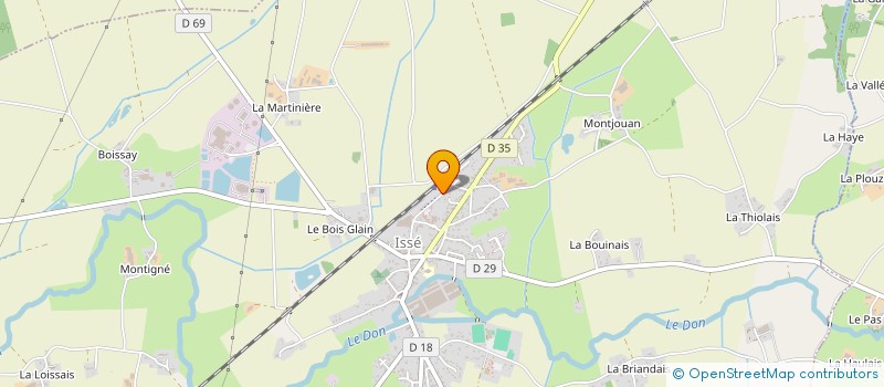 localisation de l'entreprise COMPAGNIE EUROP RECYCLAGE ELECTRONIQUE à ISSE