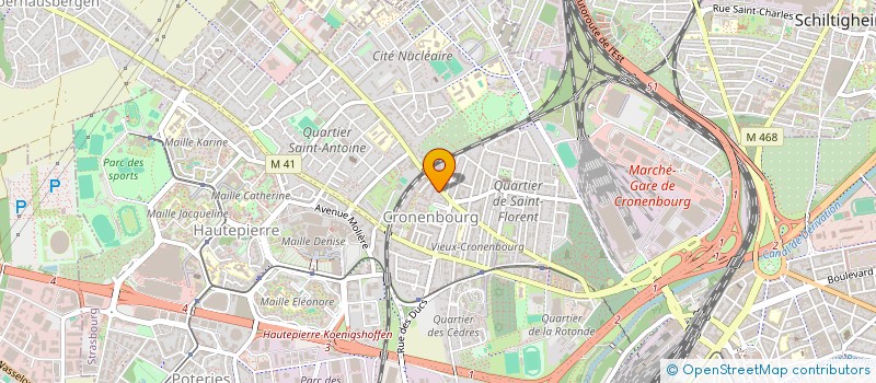 localisation de l'entreprise COMPAGNIE EUROPEENNE AUTOMOBILES à STRASBOURG