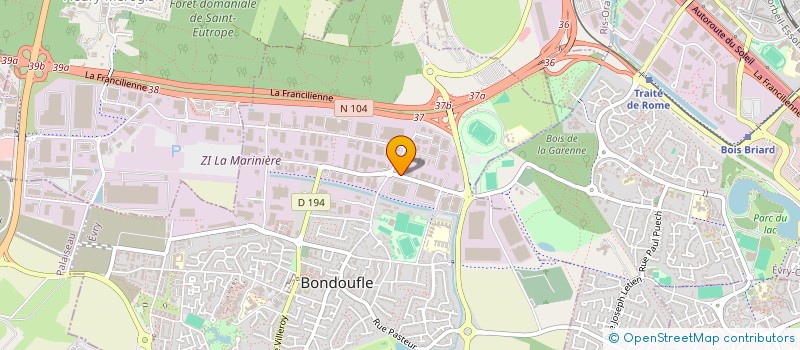 localisation de l'entreprise COMPAGNIE EUROPEENNE D'EXPORTATION à BONDOUFLE