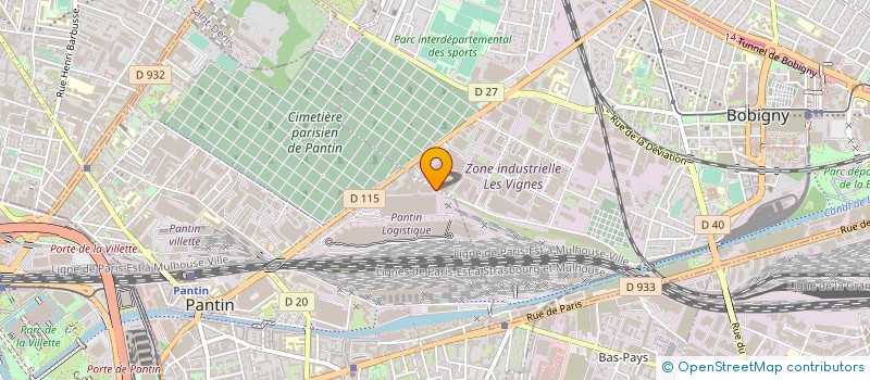 localisation de l'entreprise COMPAGNIE EUROPEENNE DE BROCHAGE  BOBIGNY