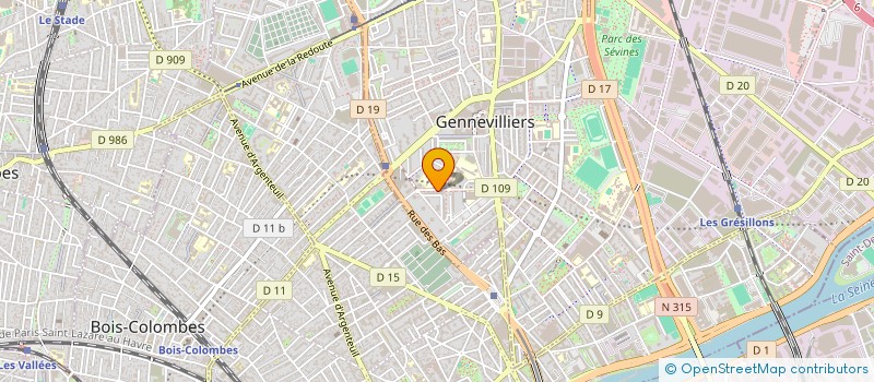 localisation de l'entreprise COMPAGNIE EUROPEENNE DE COMMERCE 2005 à GENNEVILLIERS