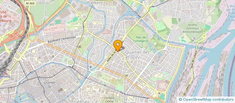 localisation de l'entreprise COMPAGNIE EUROPEENNE DE COURTAGE ET D'INVESTISSEMENT à STRASBOURG