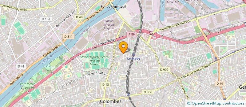 localisation de l'entreprise COMPAGNIE EUROPEENNE DE GROS OEUVRE à COLOMBES