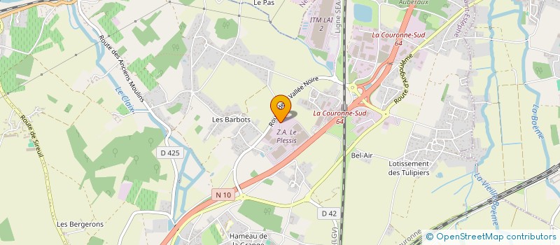 localisation de l'entreprise COMPAGNIE EUROPEENNE DE PAPETERIE à ROULLET-SAINT-ESTEPHE