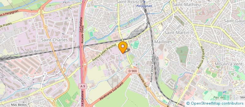 localisation de l'entreprise COMPAGNIE EUROPEENNE DE PEINTURE à PERPIGNAN