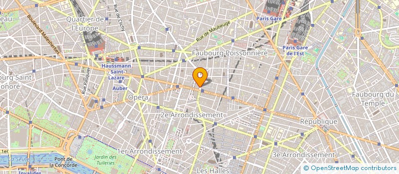 localisation de l'entreprise COMPAGNIE EUROPEENNE DE PRODUCTION à PARIS