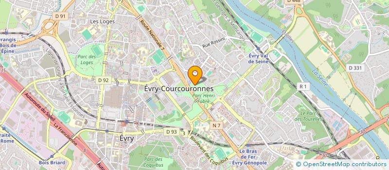 localisation de l'entreprise COMPAGNIE EUROPEENNE DE SERVICES  EVRY-COURCOURONNES