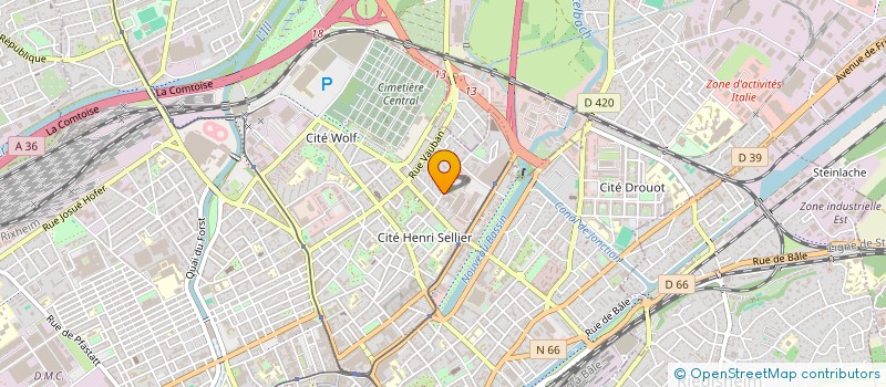 localisation de l'entreprise COMPAGNIE EUROPEENNE DE TECHNIQUES APPLIQUEES à MULHOUSE