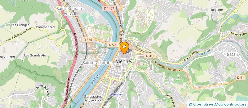 localisation de l'entreprise COMPAGNIE EXCALIBUR ISERE  VIENNE