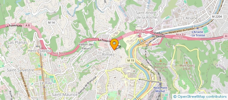 localisation de l'entreprise COMPAGNIE EXPERTS JUDICIAIRES AM à NICE
