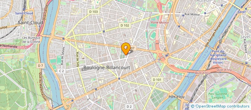 localisation de l'entreprise COMPAGNIE EXPORT IMPORT INTERNATIONAL à BOULOGNE-BILLANCOURT