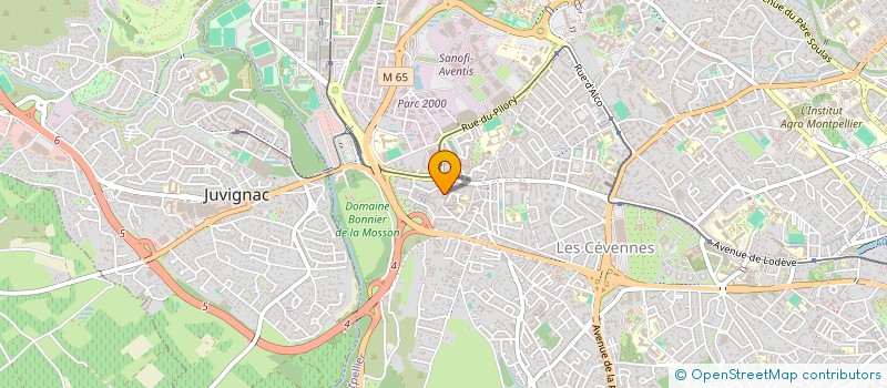localisation de l'entreprise COMPAGNIE FACE AU VENT à MONTPELLIER