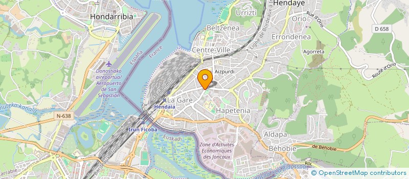 localisation de l'entreprise COMPAGNIE FANNY VALLON  HENDAYE