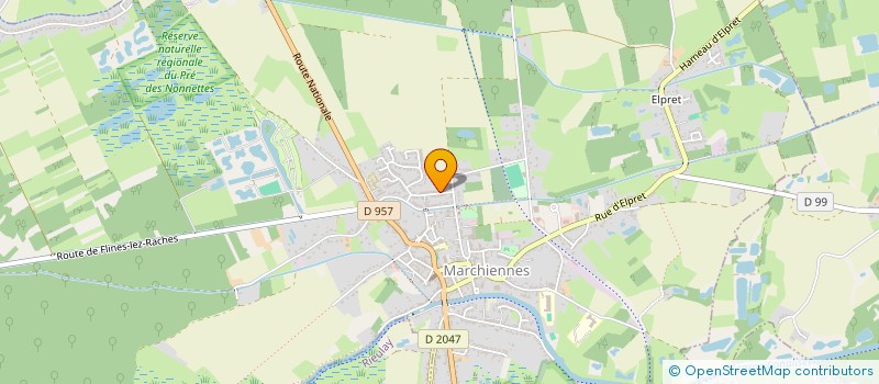 localisation de l'entreprise COMPAGNIE FEINOR  MARCHIENNES