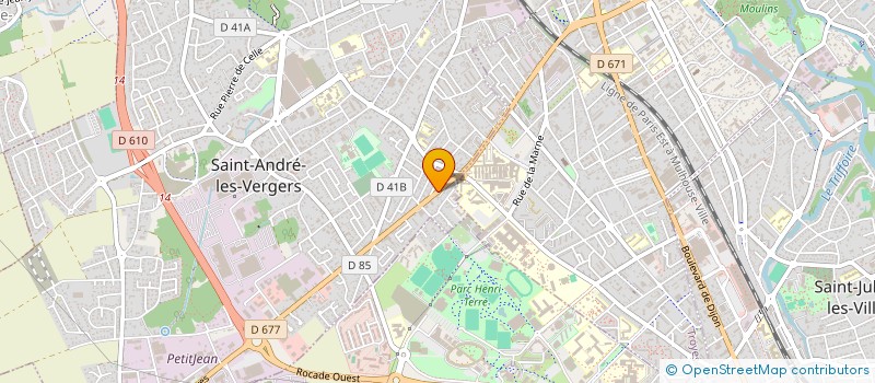 localisation de l'entreprise COMPAGNIE FESTICOM ANIMATIONS SPECTACLES à SAINT-ANDRE-LES-VERGERS