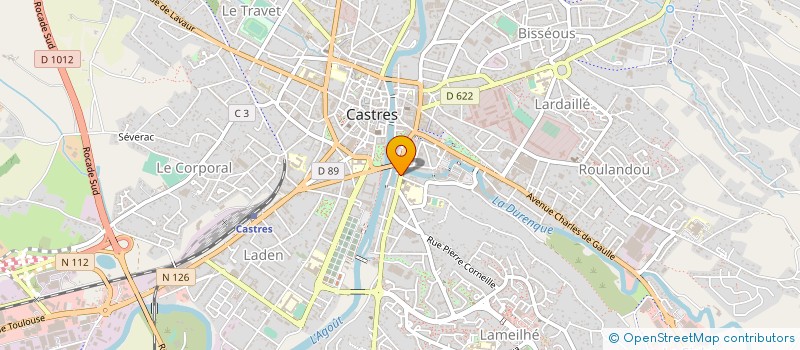 localisation de l'entreprise COMPAGNIE FIDUCIAIRE POUR LE COMMERCE ET L'INDUSTRIE - MIDI PYRENEES (CFCI-MIDI-PYRENEES) à CASTRES